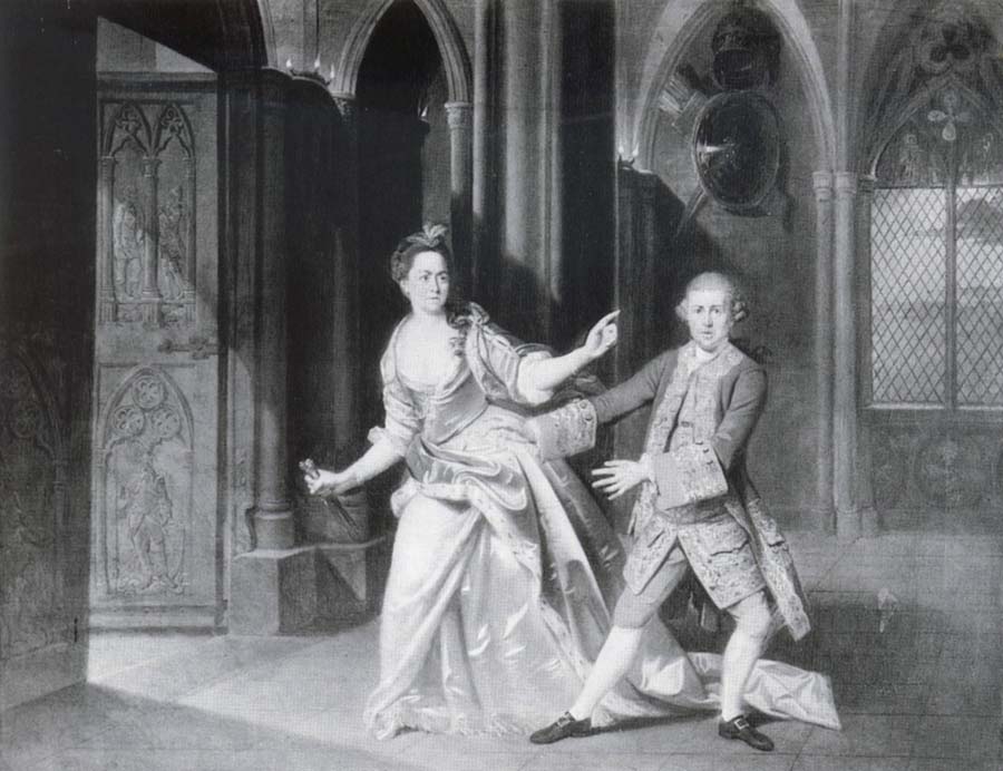 David Garrick as Macbeth and Hannah Pritchard as Lady Macbeth